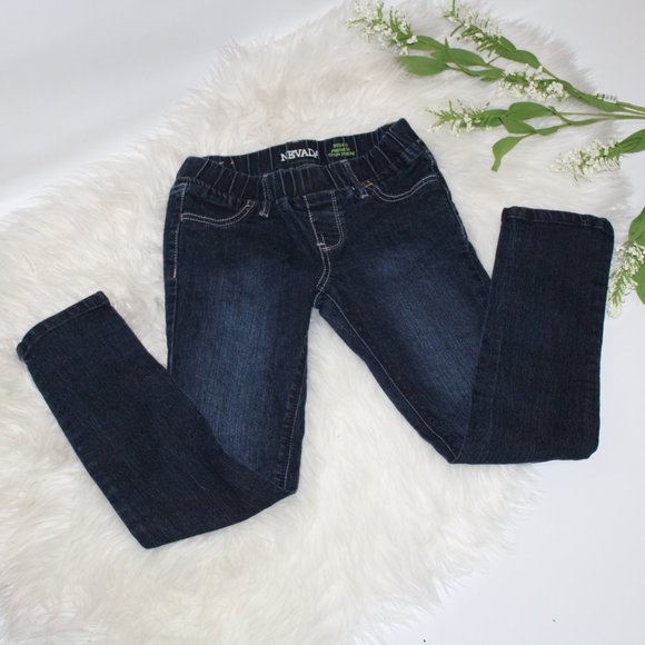 Nevada Girls Navy Blue Jeggings Pull On - Picture 3 of 9